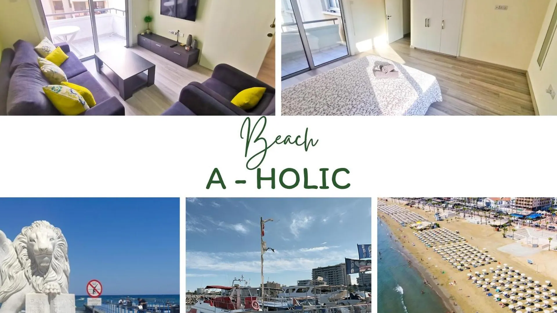 Beach-A-Holic Apartment, 2 Min Distance From Larnaca Marina location